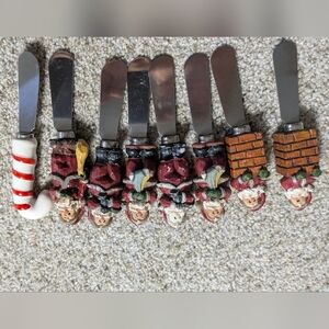 Festive Santa Cheese Spreaders Set